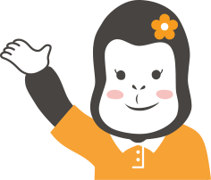 カイゴリラのイラスト